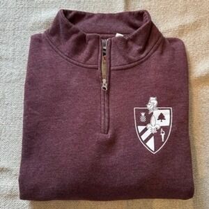 Bellarmine University Quarter Zip Pullover Sweatshirt Men's Maroon  Size XL